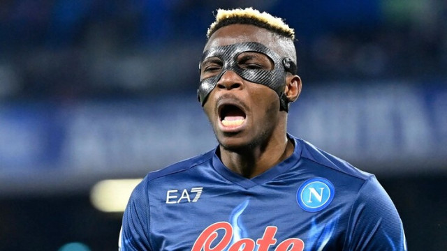 Napoli's striker, Victor Osimhen